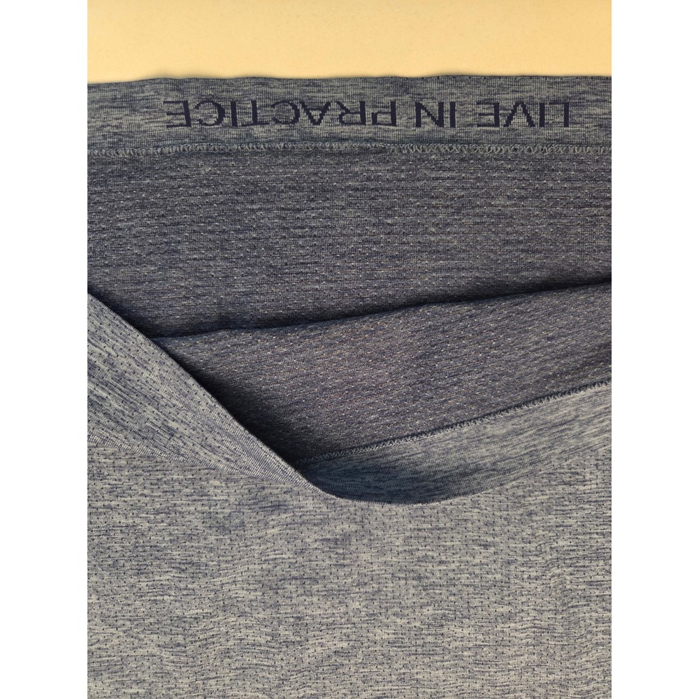Lululemon Metal Vent Tech 2.0 Short Sleeve Shirt Mens Blue Heathered Tee - Picture 3 of 8